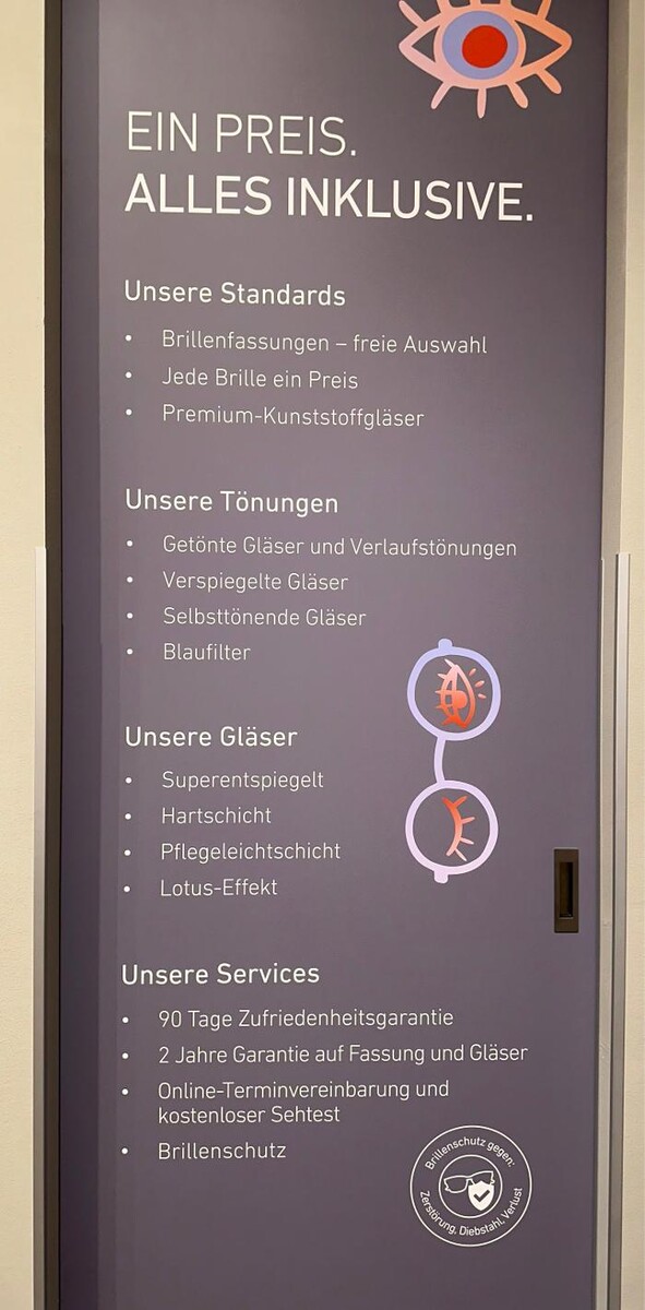 Bilder eyes + more - Optiker Wien, Stadion Center