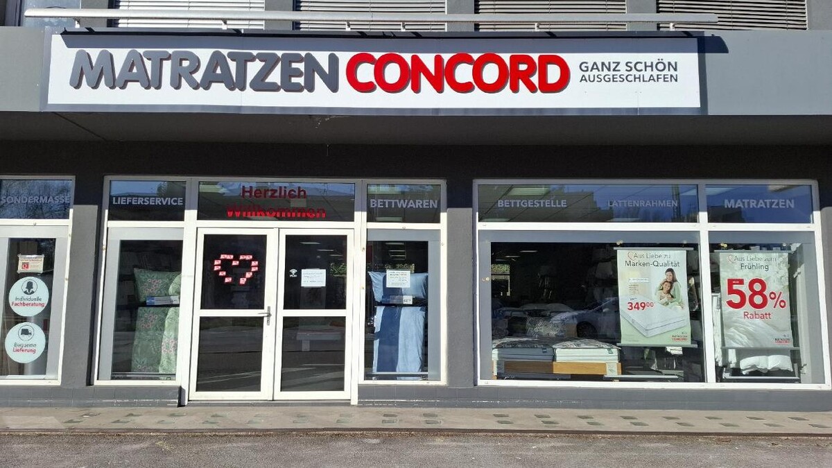 Bilder Matratzen Concord Filiale Graz-Gösting