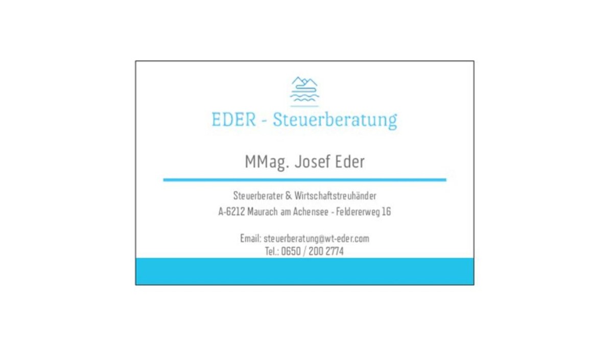Bilder STEUERBERATER & WIRTSCHAFTSTREUHÄNDER MMag. Josef EDER
