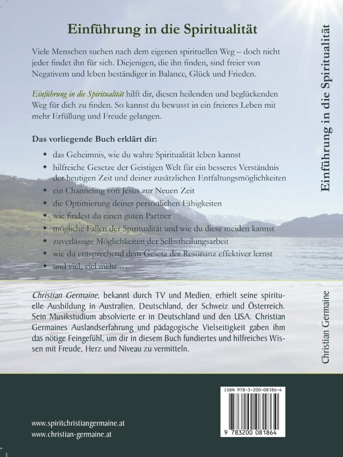 Bilder Christian Germaine, Spiritueller Lebensberater, Hypnose-Coach, Lehrer, Musiker und Autor, bekannt durch TV und Medien