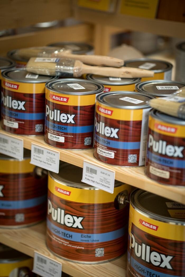 Bilder Tirolack ADLER Farben Lacke Holzschutz Künstlerbedarf