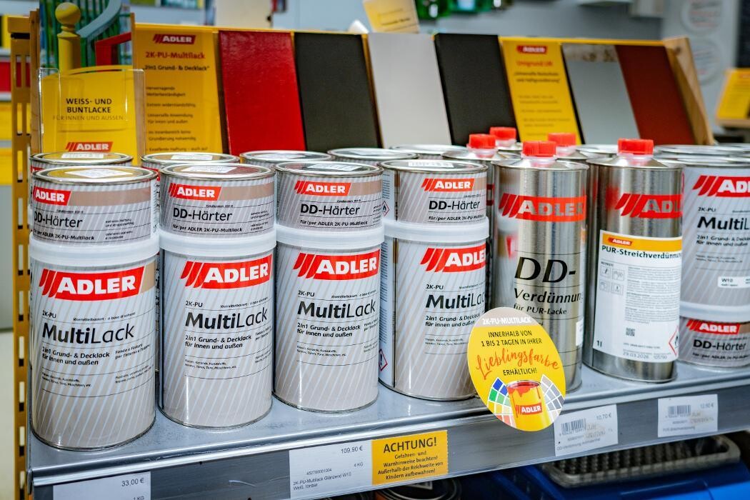 Bilder Tirolack ADLER Farben Lacke Holzschutz Künstlerbedarf