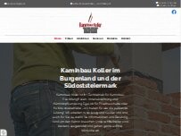 Website Screenshot Kaminbau Koller, Inh. Josef Koller