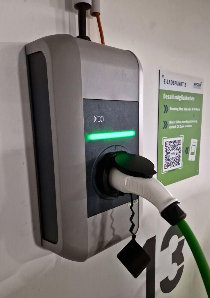 Bilder Apcoa Charging Station