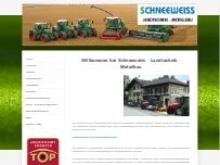 Website Screenshot Schneeweiss - Landtechnik - Metallbau