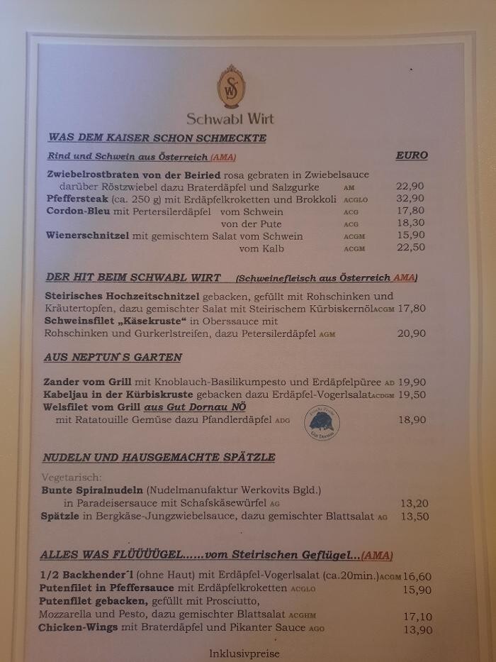 Bilder Gasthof Schwabl Wirt