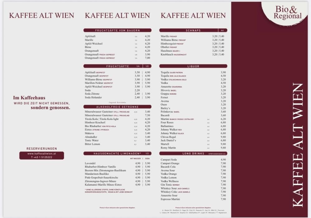 Bilder Kaffee Alt Wien