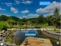 Website Screenshot Sauberwasser GmbH Pool- und Teichreinigung