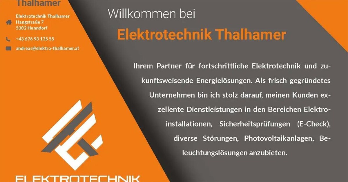 Bilder Elektro Thalhamer