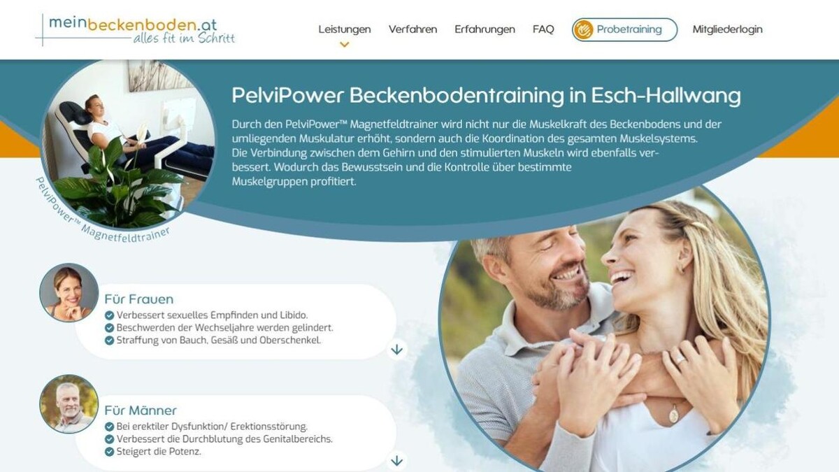 Bilder meinbeckenboden.at - PelviPower Beckenbodentraining Hallwang bei Salzburg