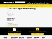 Website Screenshot Forstinger Mattersburg