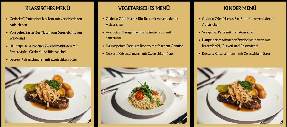 Bilder Strauss Dinner Show