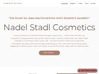 Website Screenshot Nadel Stadl Cosmetics - Permanent Makeup, Kosmetikstudio