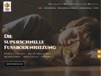 Website Screenshot Fussboden Heizung Fräse Tirol - Wir fräsen Ihre Fußbodenheizung