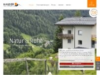 Website Screenshot Ferienwohnungen Hauser
