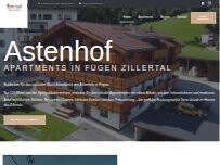 Website Screenshot Astenhof in Fügen