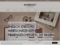 Website Screenshot MYBRIDGET Geschenkdesign