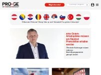Website Screenshot Gewerkschaft PRO-GE, Landesorganisation Salzburg