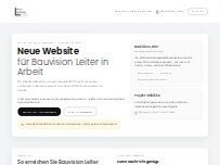 Website Screenshot Bauvision Leiter