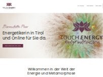 Website Screenshot Touch the Energy - Bernadette Peer