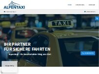 Website Screenshot Alpentaxi