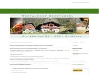 Website Screenshot Café-Restaurant Seestüberl Fam. Waltl