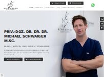 Website Screenshot Priv.-Doz. Dr. Dr. Dr. Michael Schwaiger M.Sc., FEBOMFS