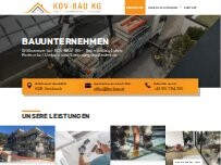 Website Screenshot KOV - Bau KG