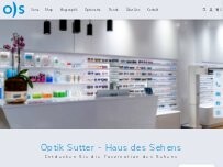 Website Screenshot Optik Sutter e.U.