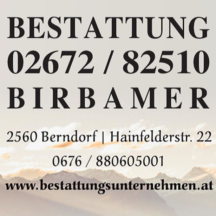 Bilder Bestattungsunternehmen - Wolfgang Birbamer