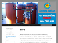 Andreas Janisch -Gas-Wasser-Heizung website screenshot