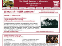 DR KARL RENNER, MUSEUM f. ZEITGESCHICHTE website screenshot