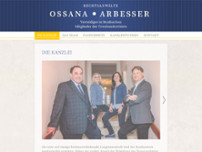 Rechtsanwälte Ing Dr jur Karl Ossana - Mag Andreas Arbesser website screenshot