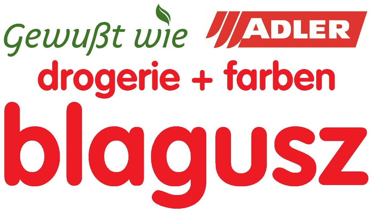 drogerie + farben blagusz Logo