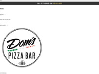 Doms Pizza Bar website screenshot