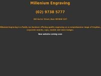 Millenium Trophies & Framing website screenshot