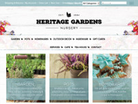 Heritage Gardens Nursery website screenshot