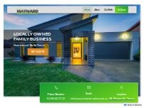 Website Screenshot Maynard Constructions