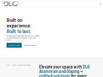 Website Screenshot Dlg Aluminium & Glazing
