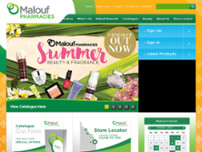 Malouf Group Pharmacies website screenshot