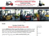 Website Screenshot Scotties Forklift Hire