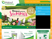 Malouf Group Pharmacies website screenshot
