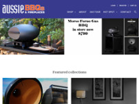 Aussie BBQs & Fireplaces website screenshot