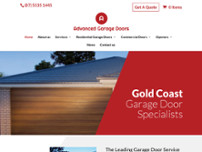 Advanced Garage Door Repairs website screenshot