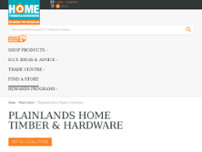 Home Timber & Hardware - Plainlands Hardware & Rural website screenshot