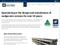 Website Screenshot Condamine Wellscreens