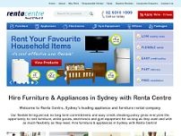 Renta Centre Appliance & Furniture Rentals website screenshot