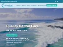 Website Screenshot Coolum Beach Dental