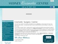 Sydney Cosmetic Centre website screenshot