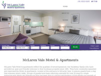 Mclaren Vale Motel & Apartments website screenshot
